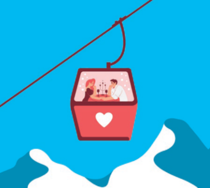 Saint-Valentin : le Dîner en Télécabine