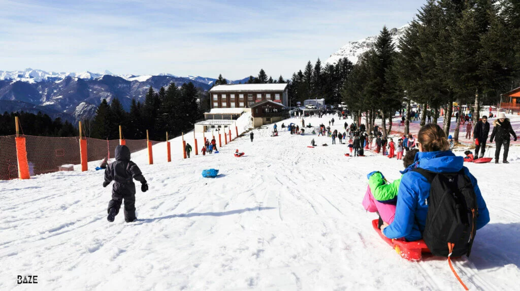 La luge au Mourtis ou à Bourg-d'Oueil